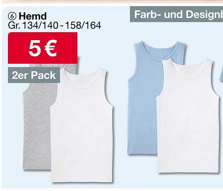 Hemden im 2er Pack für nur 5 €