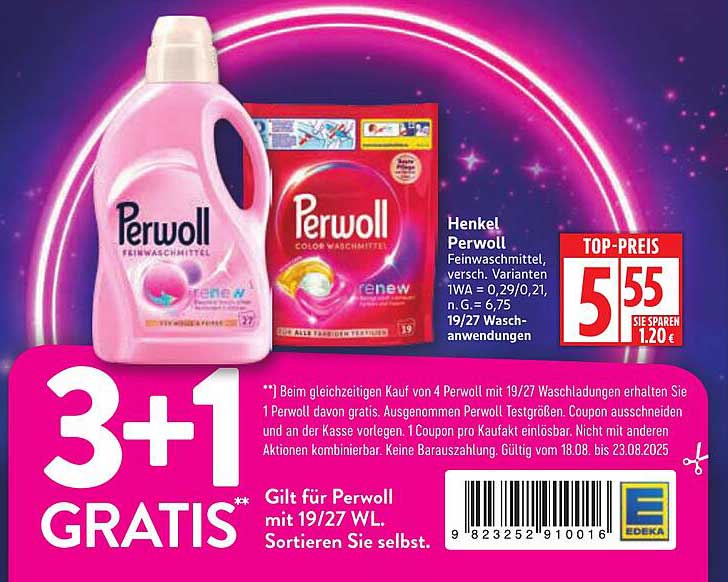 Henkel Perwoll Feinwaschmittel, verschiedene Varianten