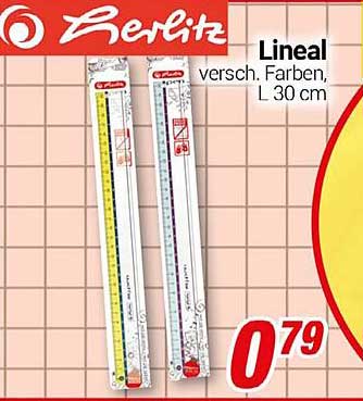 Herlitz Lineal, 30 cm, verschiedene Farben
