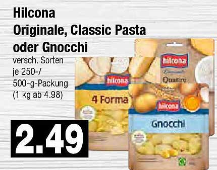 Hilcona Originale, Classic Pasta oder Gnocchi