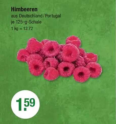 Himbeeren aus Deutschland/Portugal je 125-g-Schale