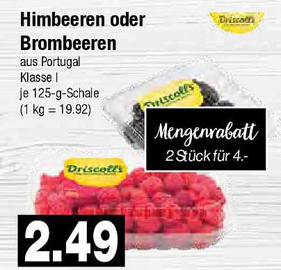 Himbeeren oder Brombeeren aus Portugal - Driscoll's