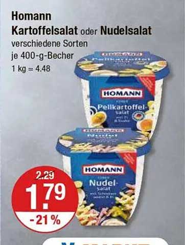 Homann Kartoffelsalat oder Nudelsalat