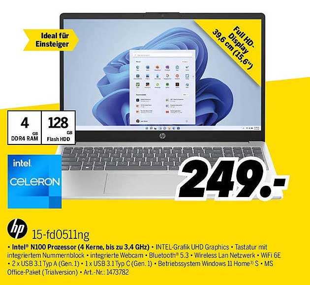 HP 15-fd051ng Laptop – Ideal für Einsteiger