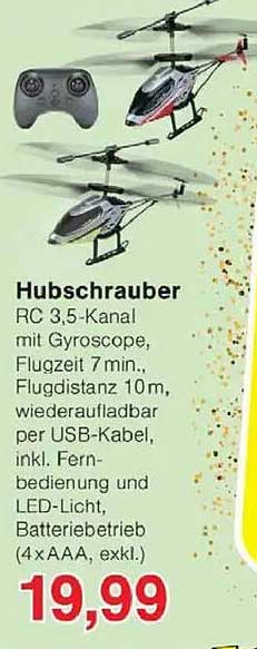 Hubschrauber RC 3,5-Kanal mit Gyroskop