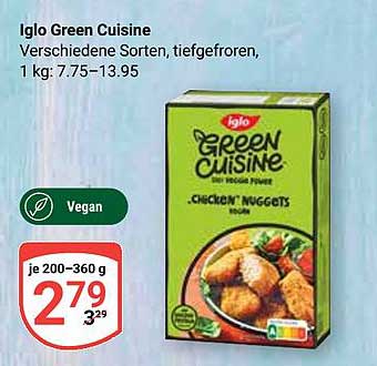 Iglo Green Cuisine - Vegane 'Chicken' Nuggets