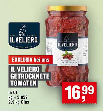 IL VELIERO GETROCKNETE TOMATEN in Öl