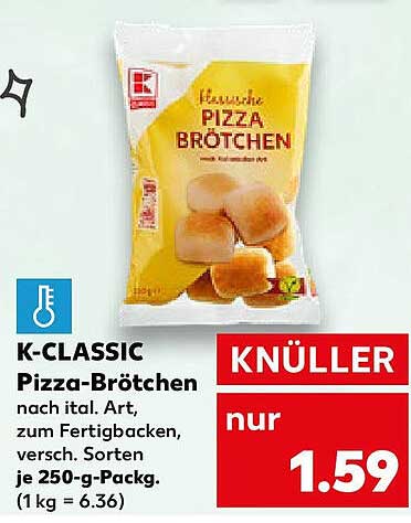K-CLASSIC Pizza-Brötchen nach ital. Art, 250 g