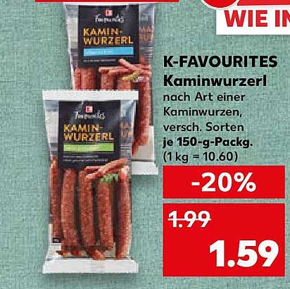 K-Favourites Kaminwürzel – lecker und preiswert!