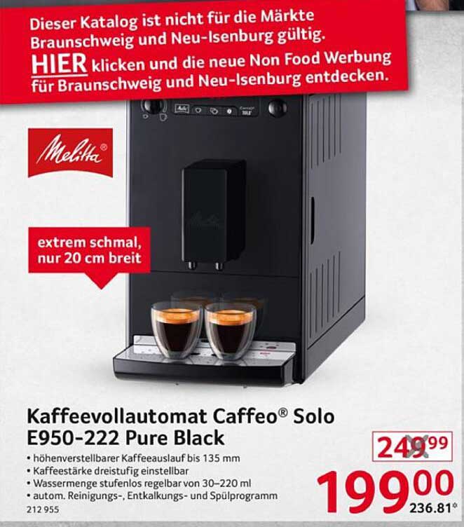 Kaffeepvollautomat Caffeo® Solo E950-222 Pure Black