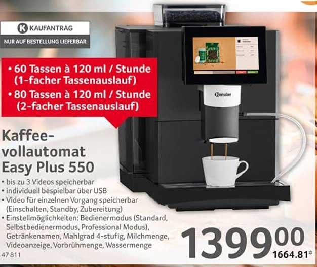 Kaffeevervollautomat Easy Plus 550
