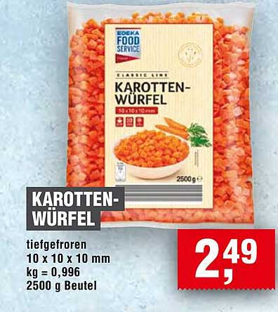 Karotten-Würfel
