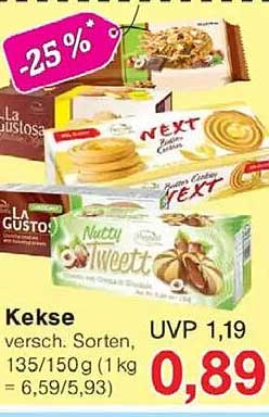 Kekse verschiedene Sorten 135/150g