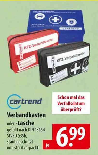 KFZ-Verbandkasten oder -tasche von cartend