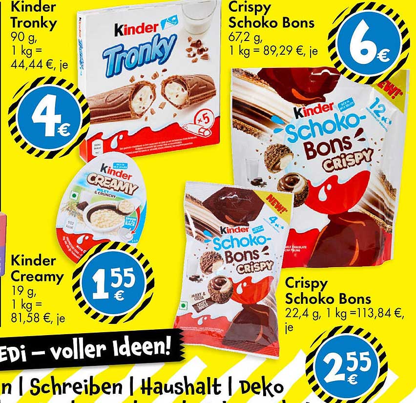Kinder Schoko Bons Crispy – 12 Stück für nur 6 €!