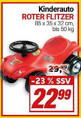 Kinderauto Roter Flitzer - 23 % SSV