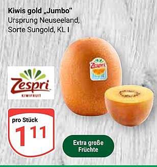 Kiwis gold „Jumbo“ - Extra große Früchte von Zespri