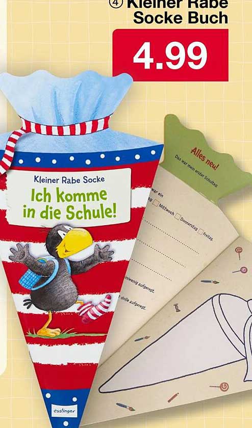 Kleiner Rabe Socke Buch - Ich komme in die Schule!