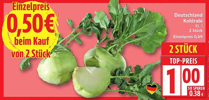 Kohlrabi 2 Stück – Top-Preis für frisches Gemüse