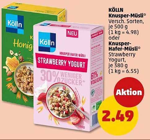 KÖLLN Knusper-Müsli - Verschiedene Sorten