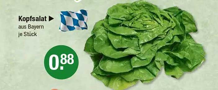 Kopfsalat aus Bayern je Stück