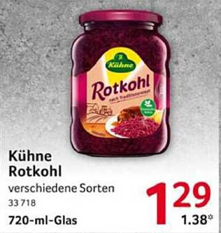 Kühne Rotkohl 720-ml-Glas, verschiedene Sorten