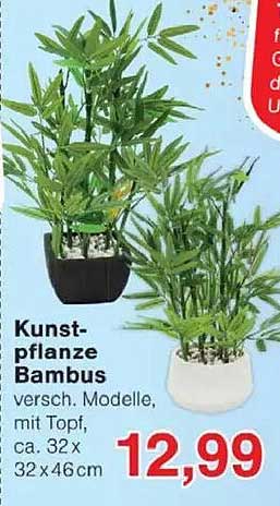 Kunstpflanze Bambus - verschiedene Modelle