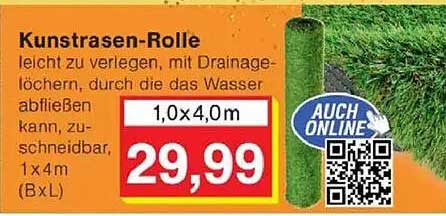 Kunstrasen-Rolle 1,0 x 4,0 m