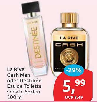 La Rive Cash Man oder Destinée Eau de Toilette 100 ml