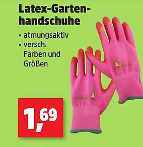 Latex-Gartenhandschuhe