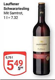 Lauffener Schwarzriesling Mit Samtrot 0,75 l