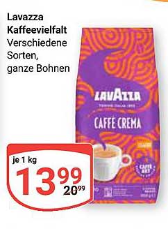 Lavazza Kaffeevielfalt - Caffè Crema, ganze Bohnen
