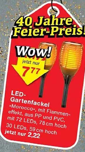 LED-Gartenfackel »Morocco« mit Flammeneffekt