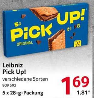 Leibniz Pick Up! verschiedene Sorten 5 x 28-g-Packung