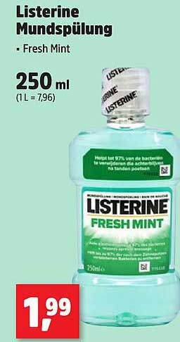 Listerine Mundspülung - Fresh Mint 250 ml