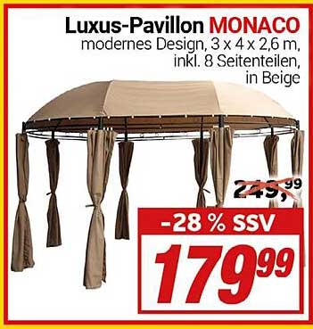 Luxus-Pavillon MONACO - modernes Design