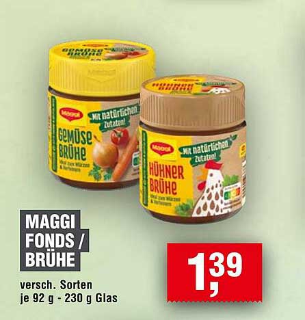 MAGGI FONDS / BRÜHE – verschiedene Sorten