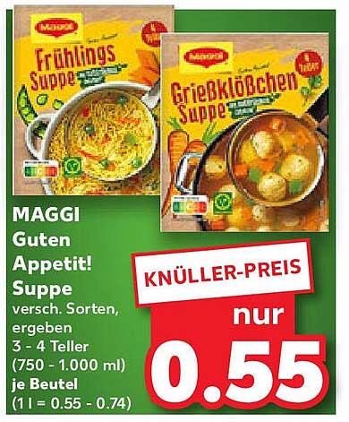 MAGGI Guten Appetit! Suppe - Knüller-Preis!