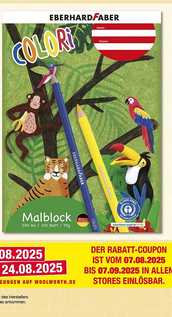 Malblock Colori DIN A4 von Eberhard Faber