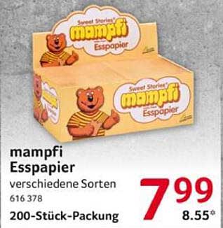 mampf i Esspapier verschiedene Sorten 200-Stück-Packung