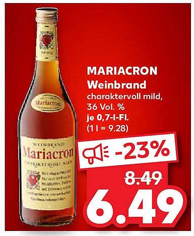 MARIACRON Weinbrand 0,7 l