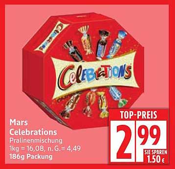 Mars Celebrations Pralinenmischung 186g