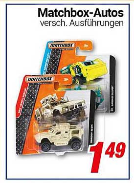 Matchbox-Autos - verschiedene Ausführungen