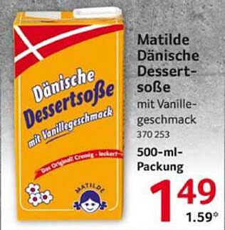 Matilde Dänische Dessertsoße mit Vanillegeschmack 500-ml-Packung