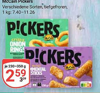 McCain Pickers - verschiedene Sorten, tiefgefroren