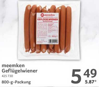 meemken Geflügelwiener 800-g-Packung