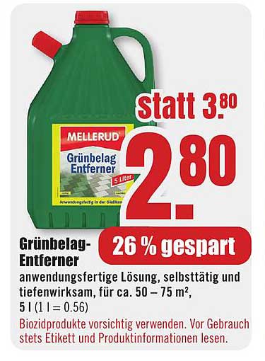 Mellerud Grünbelag-Entferner 5 Liter - jetzt nur 2,80 €