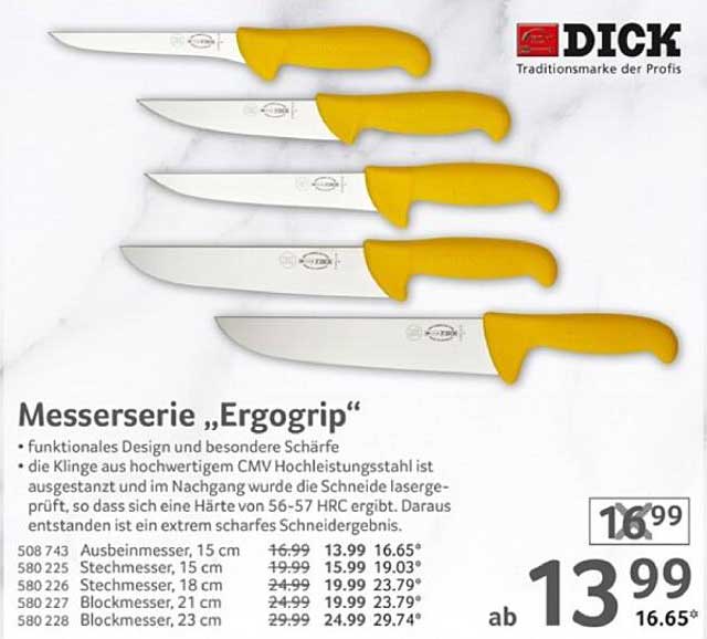 Messerserie „Ergogrip“