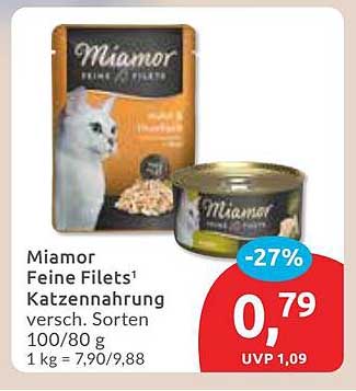 Miamor Feine Filets Katzennahrung, verschieden Sorten 100/80 g