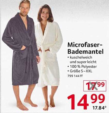Microfaser-Bademantel